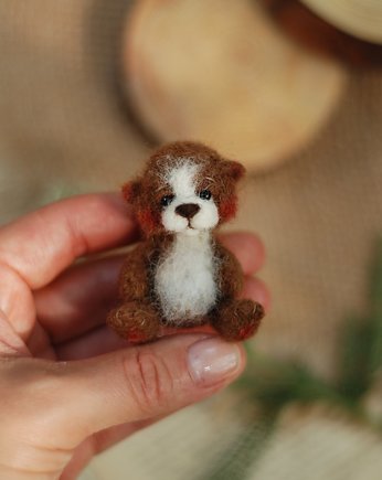 Miś Miniaturka- Brąz, BoboLobo Handicraft