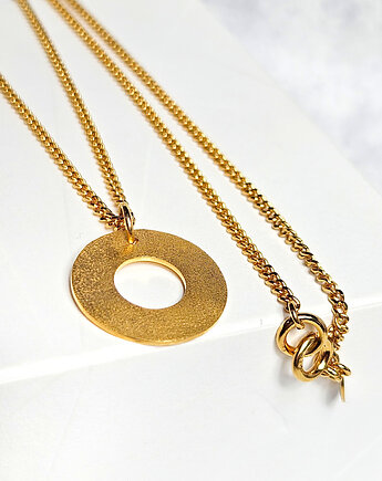 Wisior pozłacany  CIRCA kółko, KOBELA