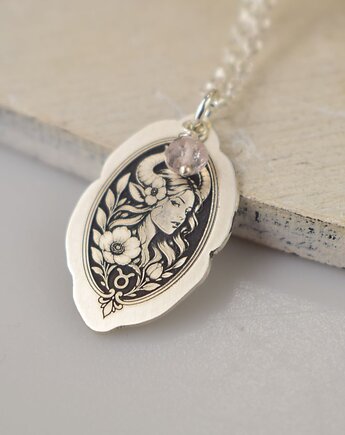 Znaki Zodiaku - Byk - srebrny medalion, Sunflower Kornelia Kubinowska