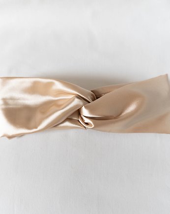 Opaska przeplatana Delikatna satyna, wu handmade