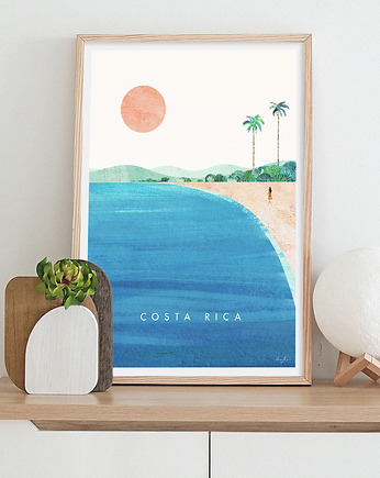 Kostaryka - plakat podróżniczy fine art, minimalmill