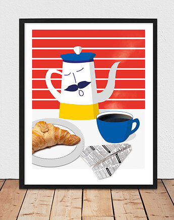 Plakat do kuchni, czajniczek