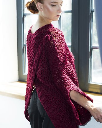 Sweter bordo, AnnaZaworska
