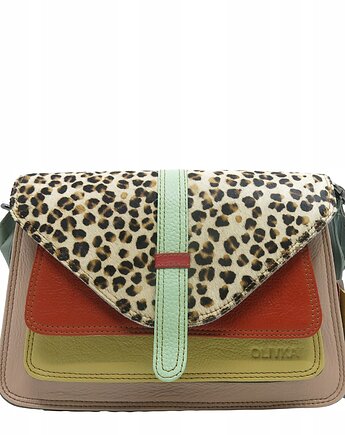 Torebka damska klasyczna elegancka skórzana na ramię pasek OLIVKA, Olivka Warsaw