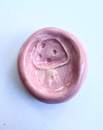 Kamień antystresowy, worry stone , miziak, grzybek, Glina & Lina