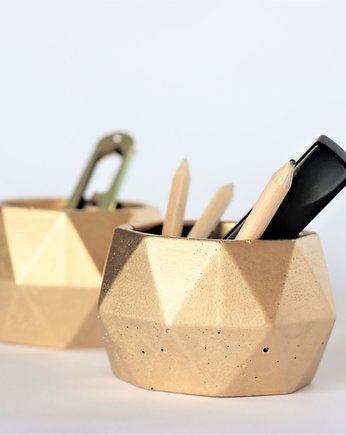 Doniczka z betonu KULKA GOLD, SBN Design
