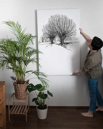 Wierzba 140x90 na płótnie, beata sketches
