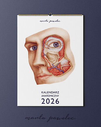 Kalendarz Anatomiczny 2026, Marta Pawelec Medical Art