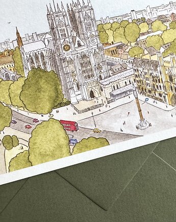 Kartka składana 'Westminster Abbey', Travelling Art