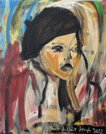 Paris Obraz akrylowy sztuka oryginał 50 x 50 Kamila Stefania Tkaczyk, Kamila Stefania Tkaczyk