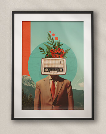 Plakat Radiohead - Kolaż Fine Art - Dekoracja Ścienna Do Salonu, DAPIDOKA