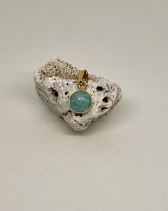 Zawieszka amazonit, Fiorette stone&silver