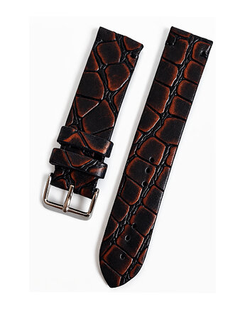 Pasek do zegarka  rozm: 20mm czarno miedziany, Lamato