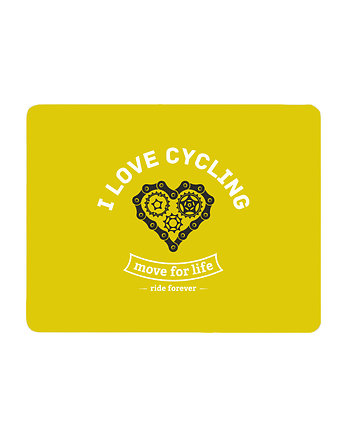Podkładka pod mysz. i love cycling, studioixi