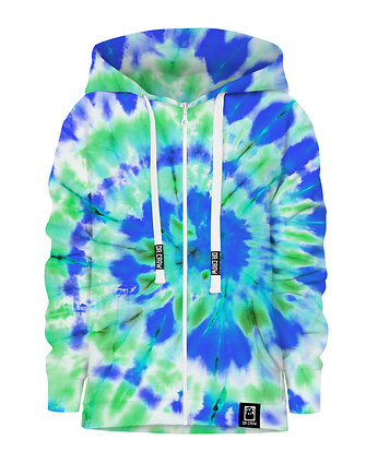 Bluza Zamek Dziewczynka DR.CROW Tie Die Green, DrCrow
