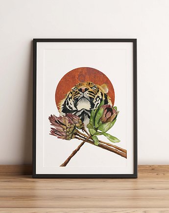 Plakat "Tygrys", A3, Anna Bednarczyk Ilustracje