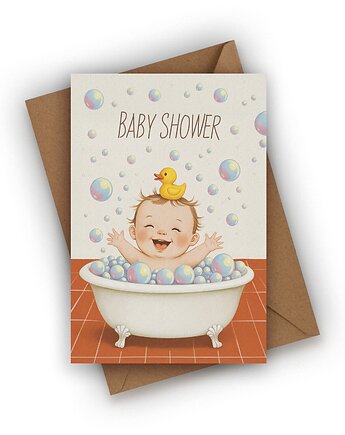 Kartka z okazji narodzin dziecka- Baby Shower, Czarna Owca Karteczki