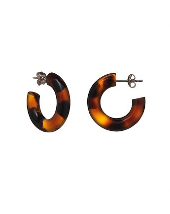 Kolczyki Mary Mini w kolorze Light Tortoise, NINIcoJewelry