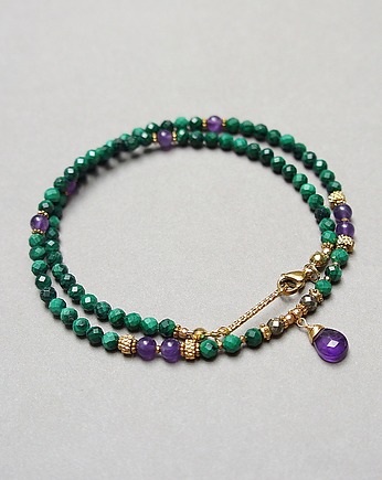 Malachity choker vol. 10 /23.02.26/ naszyjnik - Szlachetna kolekcja, KiKa pracownia