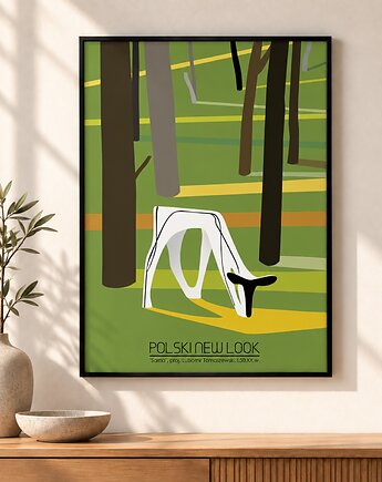 Plakat Fine Art giclee Sarna wiosenna. Polski New Look, ma illustories
