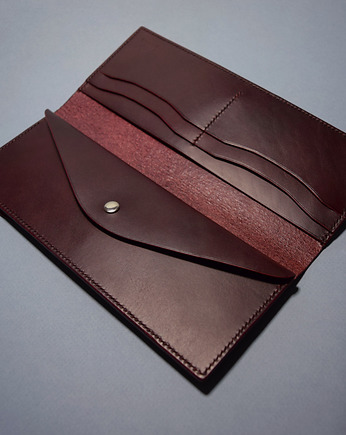 Portfel ręcznie robiony ze skóry naturalnej, Lucia Leathercraft