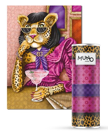 MUNO Puzzle Furry Chic by Julia Kraska  1000 el., MUNO puzzle