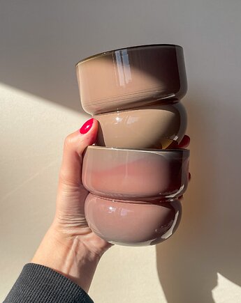 Zestaw Szklanek  RUNO - 2 SZTUKI (latte) 220ml, FORMY PROSTE