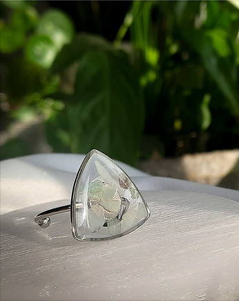 Pierścionek  z amazonitem, Figa handmade accessories