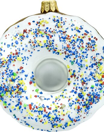 Bombka choinkowa: Donut z białym lukrem, Syn Bombkarza