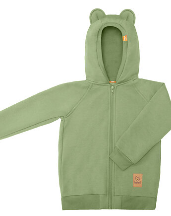 Bluza z uszami misia - pistacja, Benni