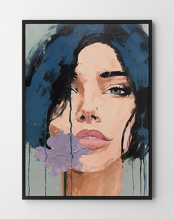 Plakat Kobieta dziewczyna malarstwo, HOG STUDIO