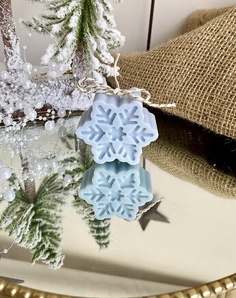 Świeca ekologiczna sojowa dekoracyjna "Snowflake" 25x55mm, Coccola JEWELLERY