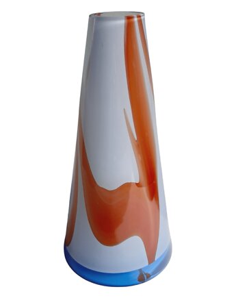 Stożkowy, czeski wazon vintage, LosColoresWarsaw Store