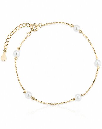 Bransoletka Pearl Drop  Srebro pozłacane, La Tienne