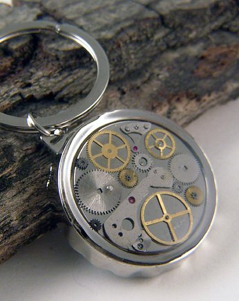 Mechaniczny brelok z otwieraczem do butelek 011, Zegarynki