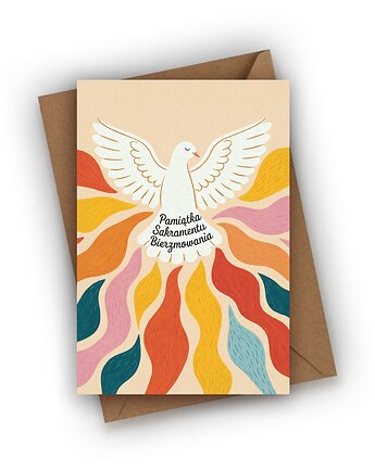 Kartka na Bierzmowanie- Pamiątka Sakramentu Bierzmowania, Czarna Owca Karteczki