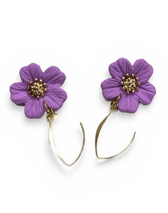 Kolczyki kwiatowa łąka z gliny polimerowej, Megan Little Things