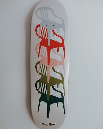 Deskorolka skateboard - ozdoba na ścianę, Pola Augustynowicz