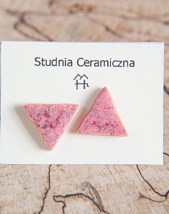 Kolczyki ceramiczne trójkąty, studnia ceramiczna