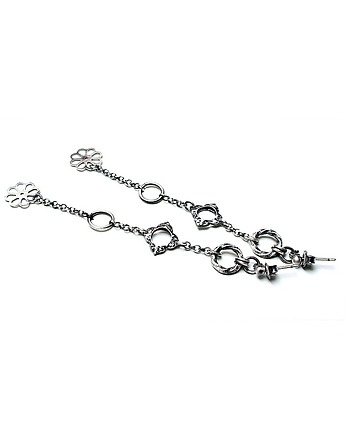 Silver flower vol.2  - kolczyki, Katia i krokodyl