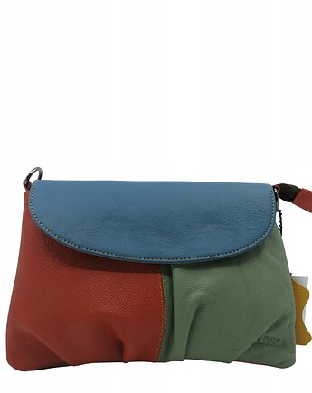 Kopertówka skórzana unikatowa torebka damska handmade upcycling OLIVKA, Olivka Warsaw