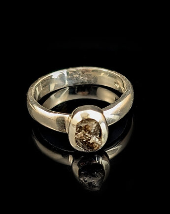 Pierścionek czarny diament