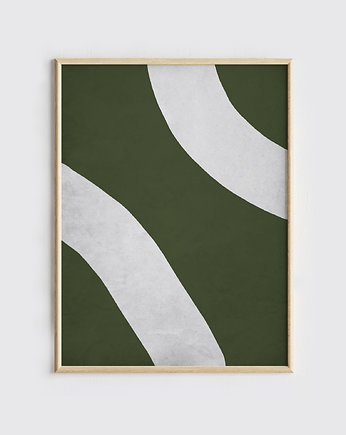 Plakat Abstrakcja Zielona No.1, OKAZJE - Prezent na Wieczór kawalerski
