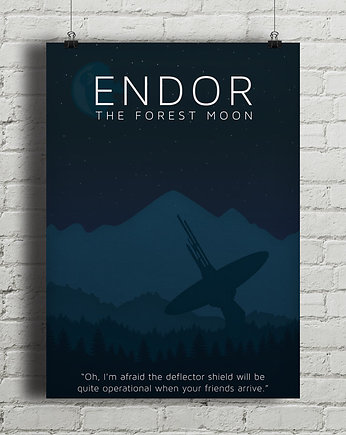 Plakat Star Wars - Endor, minimalmill
