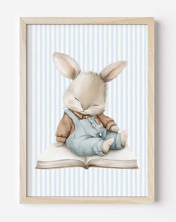 Plakat Na Ścianę Dla Chłopca Niebieskie króliczki nr. 13, Dekoracjan