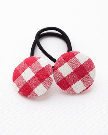 Gumki do włosów w kratkę na świeta, Momilio