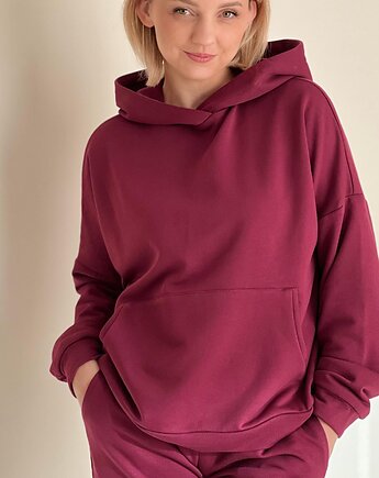Bluza RESORT burgundowa (bez logo-haft), THE ABER STUDIO