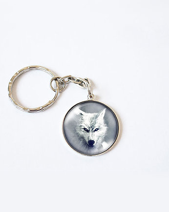 Breloczek - Biały wilk, yenoo