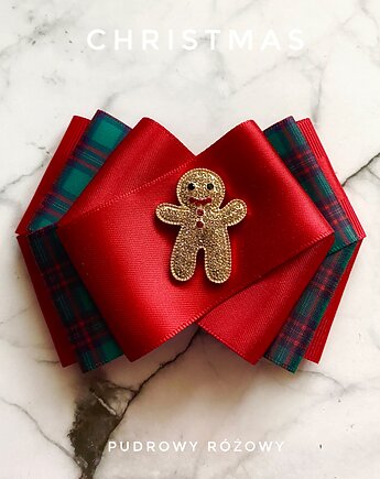 Brosza z Ciastkiem  Mikołajki Święta, Pudrowy Różowy