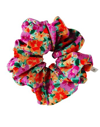 Scrunchie do włosów, gumka do włosów, frotka z wiskozy Letnia fiesta XXL, Capillum